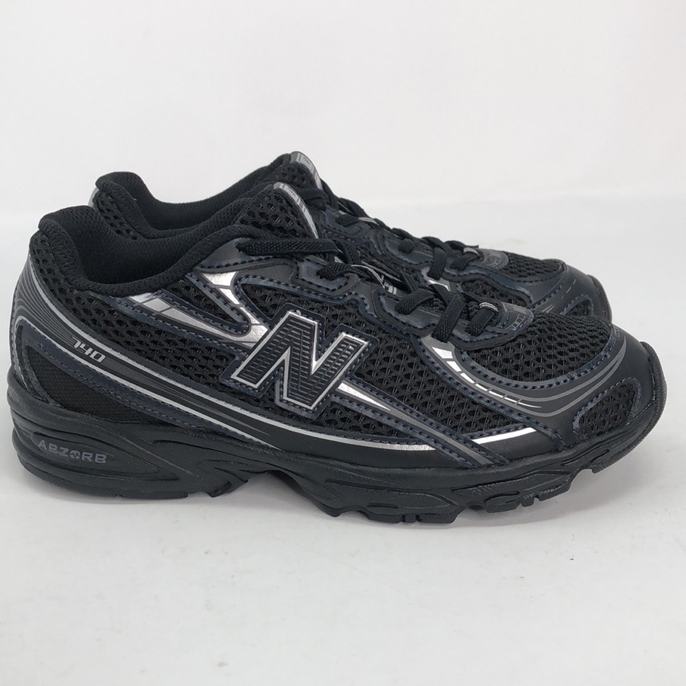New Balance Big Kids 740 Bungee Lace PZ740BM Black Grey Casual Shoes - Size 3 - Picture 12 of 16